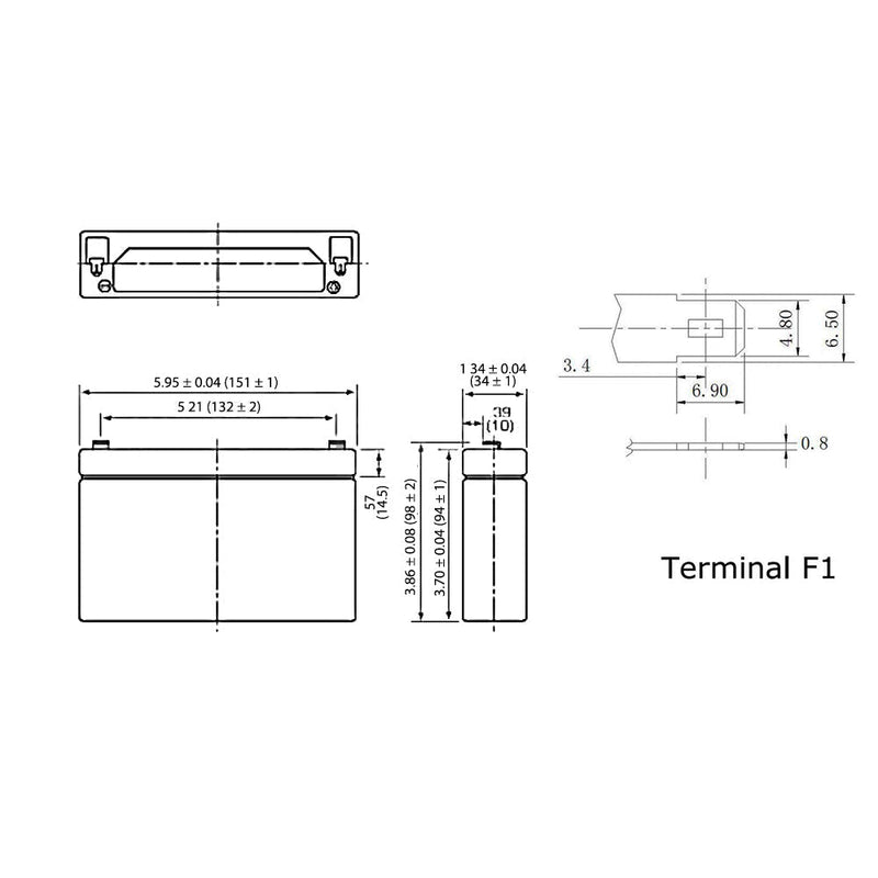 Sealed Lead Acid Battery 6V 7amp x 6