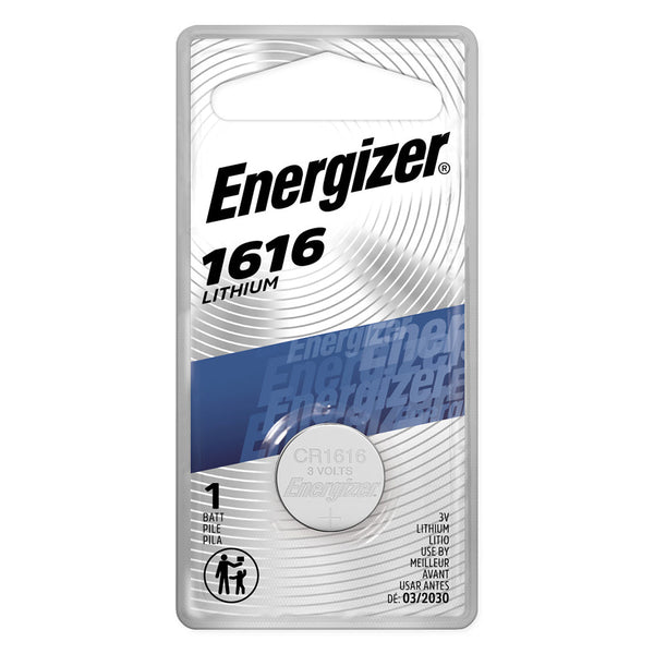 Energizer Coin Cell Battery 3V Size CR1616 Lithium 1 per pack