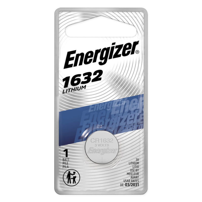 Energizer Coin Cell Battery 3V Size CR1632 Lithium 1 per pack