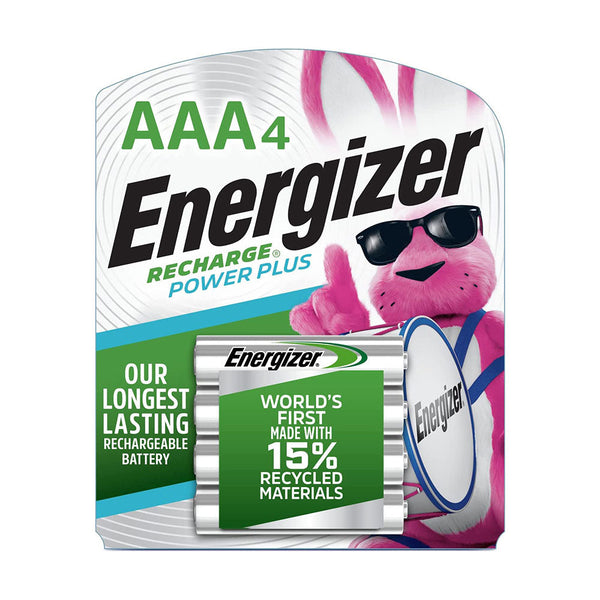 Energizer Power Plus Rechargeable AAA Batteries (4 per pack)