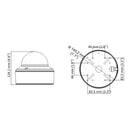 2MP Dome TVI or CVBS Camera - Varifocal Lens - Ultra Lowlight IR with 130ft Range - 12V or 24V Power - IP67 Rated - White