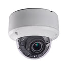 2MP Dome TVI or CVBS Camera - Varifocal Lens - Ultra Lowlight IR with 130ft Range - 12V or 24V Power - IP67 Rated - White