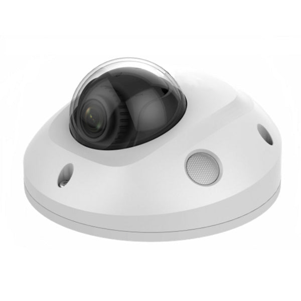 4MP Compact Dome IP Camera 2.8mm Fixed Lens 2-Way Audio Communication 10m IR Range Outdoor IP66 Rated - White