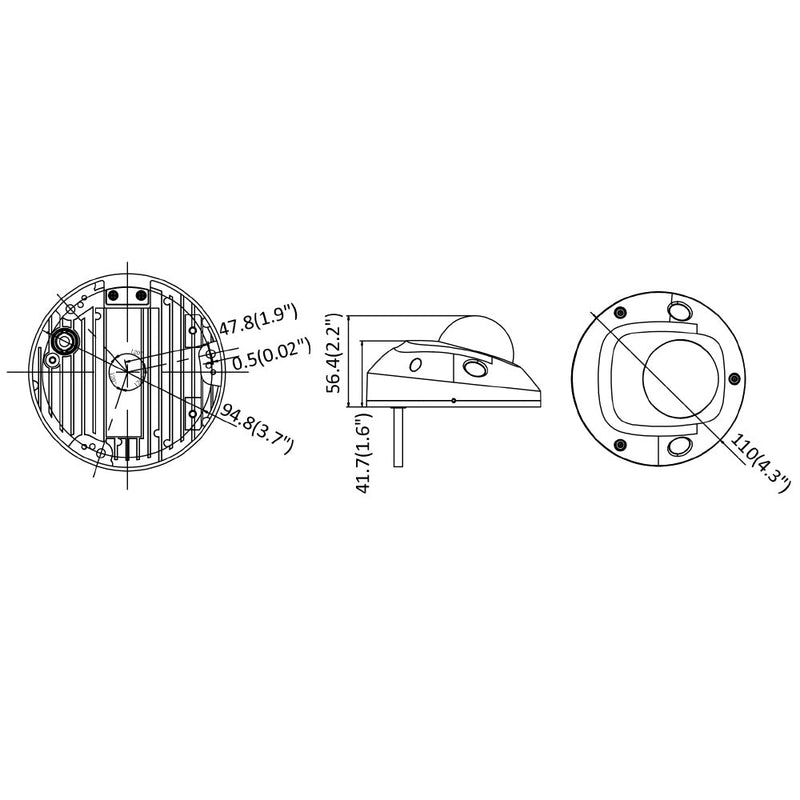 4MP Compact Dome IP Camera 2.8mm Fixed Lens 2-Way Audio Communication 10m IR Range Outdoor IP66 Rated - White