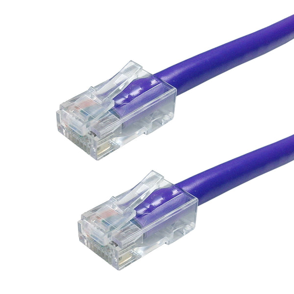 No Boot Custom RJ45 CAT5E 350MHz Assembled Patch Cable