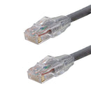 Snagless Custom RJ45 Cat5e 350MHz Assembled Patch Cable - Grey