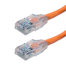 Snagless Custom RJ45 Cat6 550MHz Assembled Patch Cable - Orange