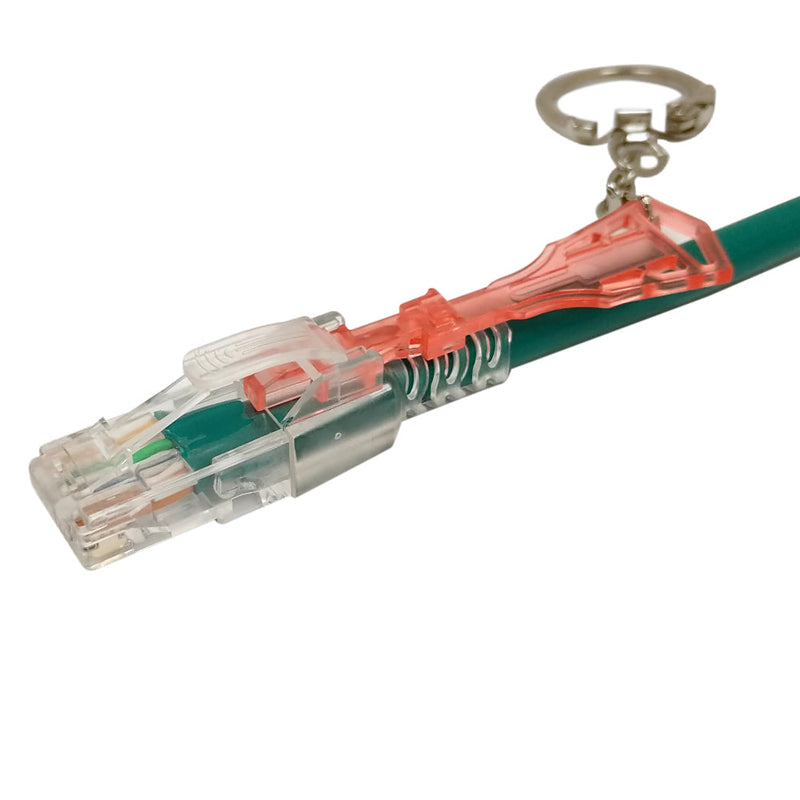 RJ45 Cat6 Patch Cable - Custom Locking Style Boot - Green
