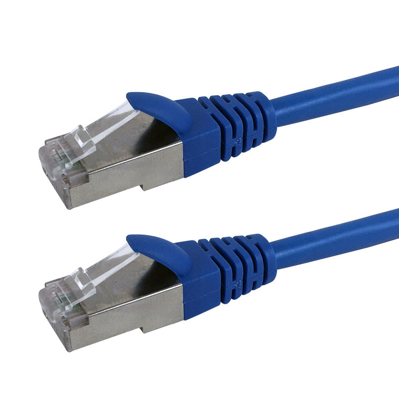 RJ45 Cat5e Stranded Shielded 26AWG Molded Premium Fluke® Patch Cable Certified - CMR Riser Rated