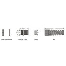 Cable Gland with Strain Relief M20x1.5 Thread - Cable OD 10~14mm - IP68 - Black