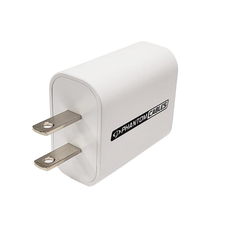USB Wall Charger - 20W - USB Type-C PD (Power Delivery) (5V/3A, 9V/2.22A, 12V/1.67A) - White
