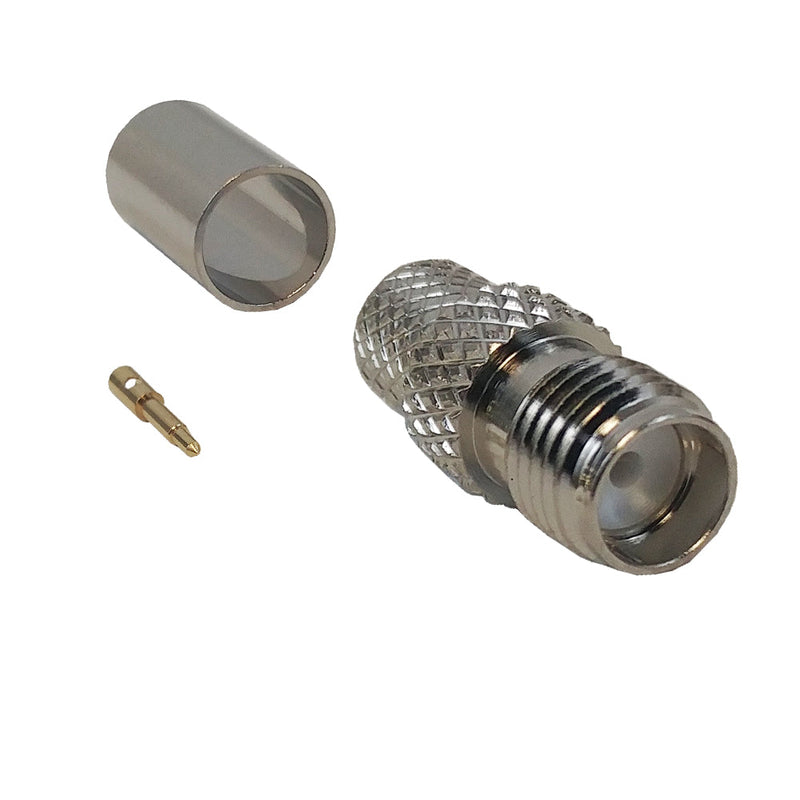 SMA Reverse Polarity Female Crimp Connector for LMR-240 50 Ohm