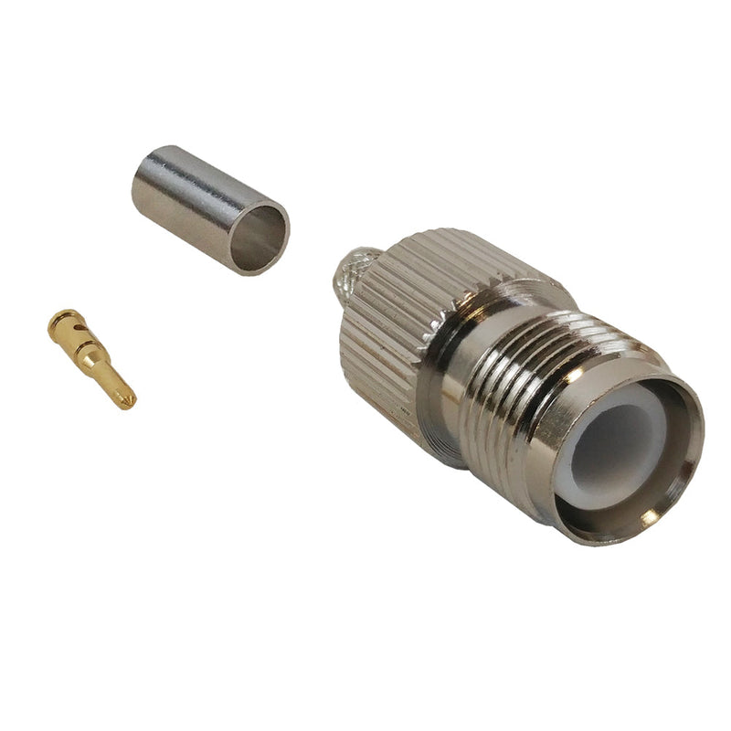 TNC Reverse Polarity Female Crimp Connector for RG58 LMR-195 50 Ohm