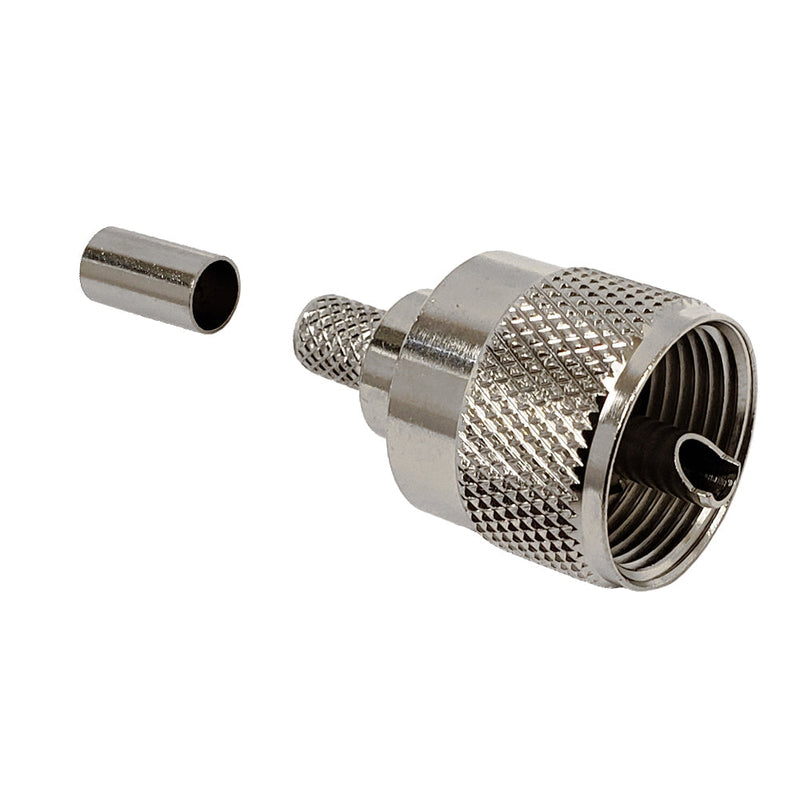 UHF Male Crimp Connector for LMR-240 PL-259