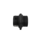 Cat6A RJ45 Female to RJ45 Female Shielded Bulkhead Coupler - Waterproof IP68 Rated - Black