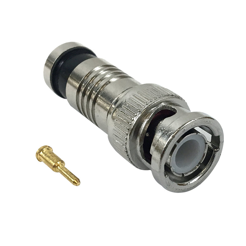 BNC Male Compression Connector for RG59 - Pack of 10