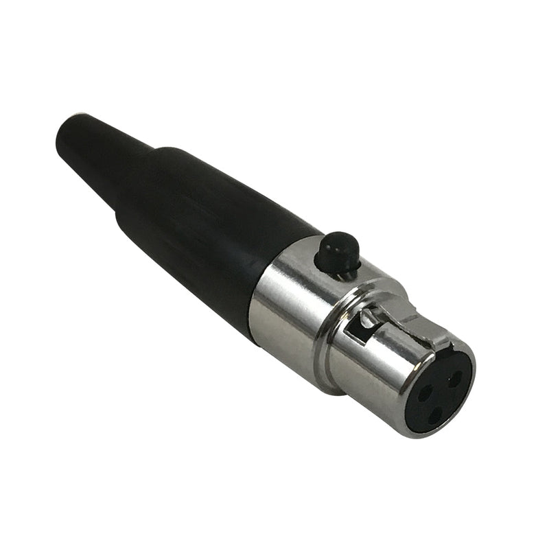 Mini-XLR 3-pin Female Connector - Nickel