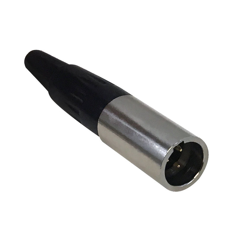 Mini-XLR 3-pin Male Connector - Nickel