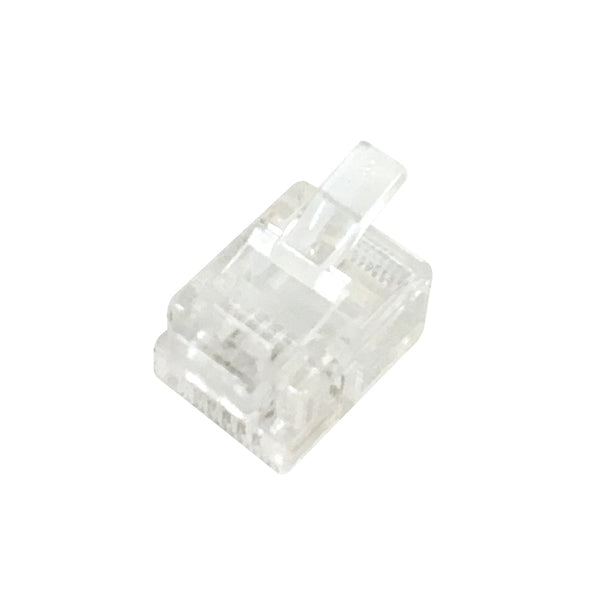 RJ11 Plug for Flat Cable 6P 4C - Pack of 50