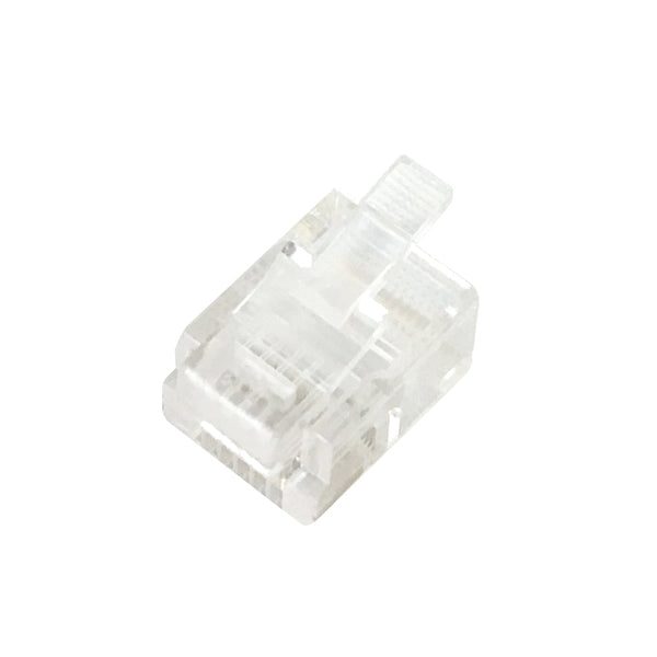 RJ12 Plug for Flat Cable 6P 6C - Pack of 50