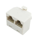 RJ45 Tee Adapter (2x RJ45 Female, 1x RJ45 Male)