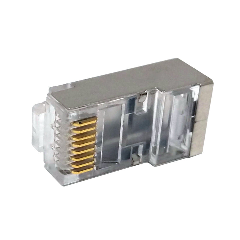 RJ45 Cat6a Shielded Plug with Insert Solid or Stranded 8P 8C