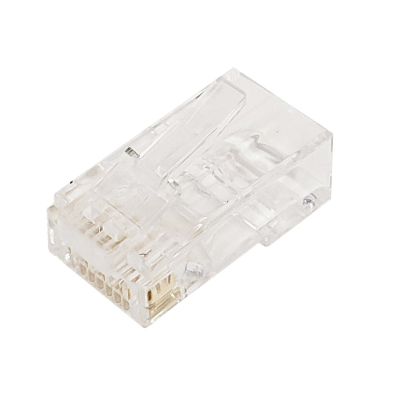 RJ45 Cat6 Pass-Through Plug Solid or Stranded 8P 8C - Pack of 50