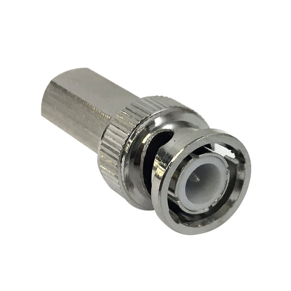 BNC Male Twist-On Connector for RG6 - Pack of 10