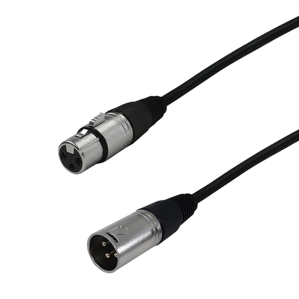 Premium Phantom Cables 3-Pin XLR DMX Male To Female Cable