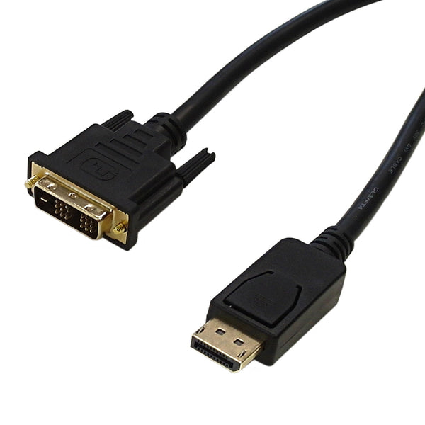 DisplayPort to DVI Male Cable - CL3/FT4 28AWG