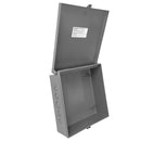 Enclosure Box 12" x 12" x 4", Indoor/Outdoor Non-Metallic, NEMA 3R Rated - Grey