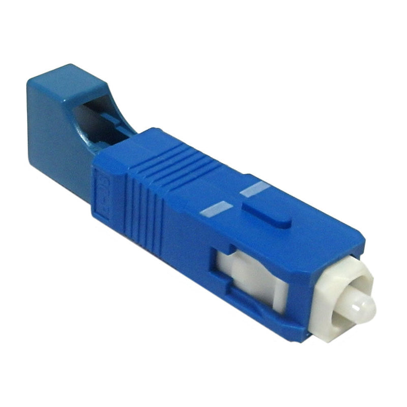 LC Female / SC Male Fiber Hybrid Coupler Singlemode Simplex Ceramic, Blue