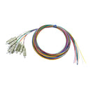 3m SC/PC 12-Fiber OM1 Multimode Simplex 62.5 micron - 900um Pigtail - Color Coded
