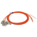 3m SC/PC 12-Fiber OM1 Multimode Simplex 62.5 micron - 900um Pigtail - Orange
