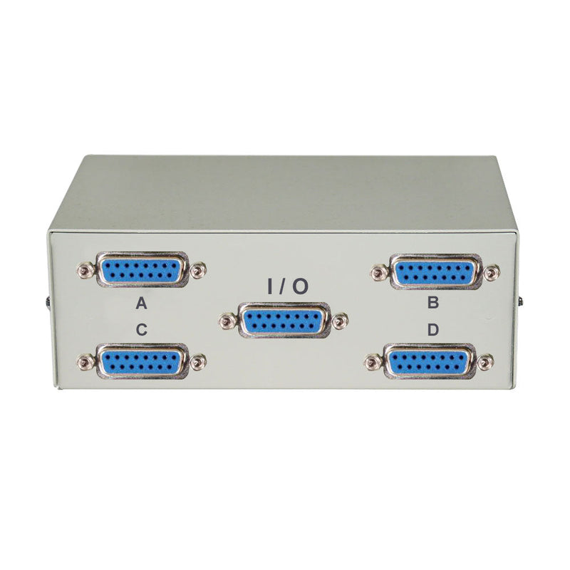 4x1 ABCD DB15 Manual Switch Box