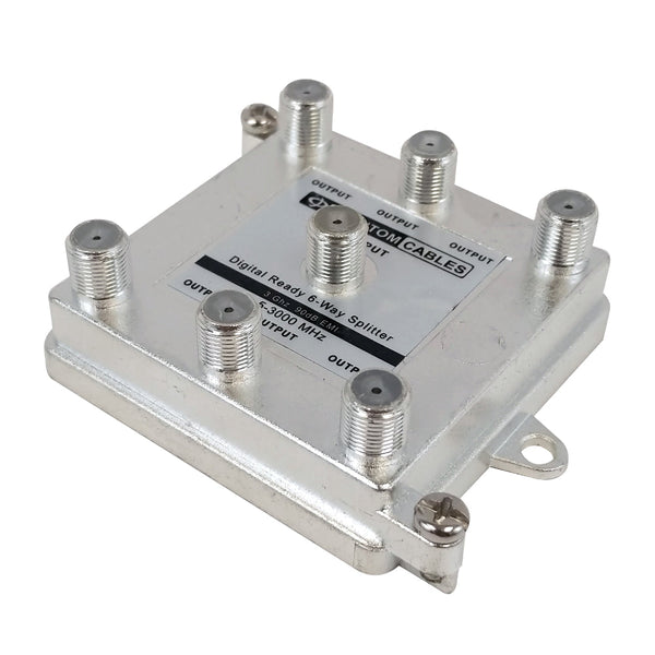 3GHz 90dB Digital Splitters 6-Way