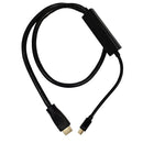 Mini DisplayPort Male to HDMI Male Cable with Audio - 4Kx2K 60Hz - 28AWG CL3/FT4