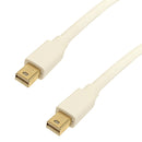 Mini DisplayPort Male to Mini DisplayPort Male Cable with audio 4Kx2K 60Hz - FT4 32AWG White