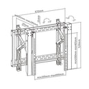 Video Wall TV Mount Bracket, Fully Adjustable - Fits Sizes 45-70 inches - Maximum VESA 600x400