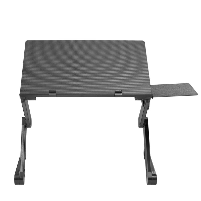 Laptop Stand with Mouse Pad - Height Adjustable - Black