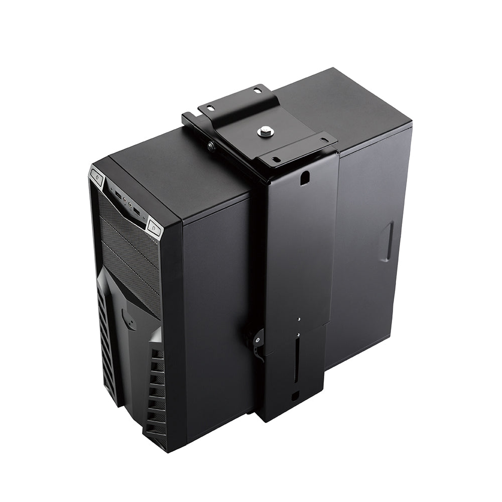 CPU Mount - Under Desk or Wall Mount - Black