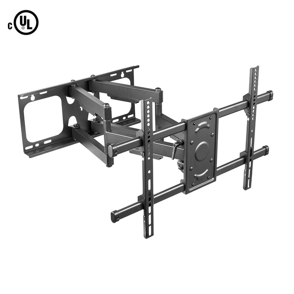 Full Motion TV Wall Mount Bracket for Flat and Curved LCD/LEDs Fits Sizes 37 to 90 inches - Maximum VESA 600x400