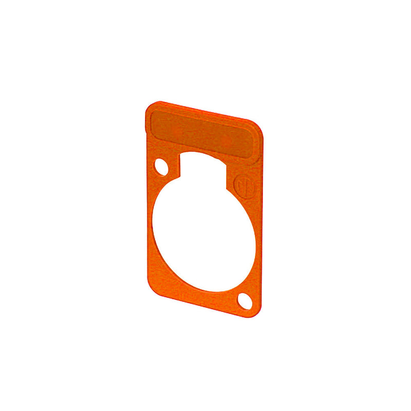 Neutrik D-Series Labelling Plate - Orange