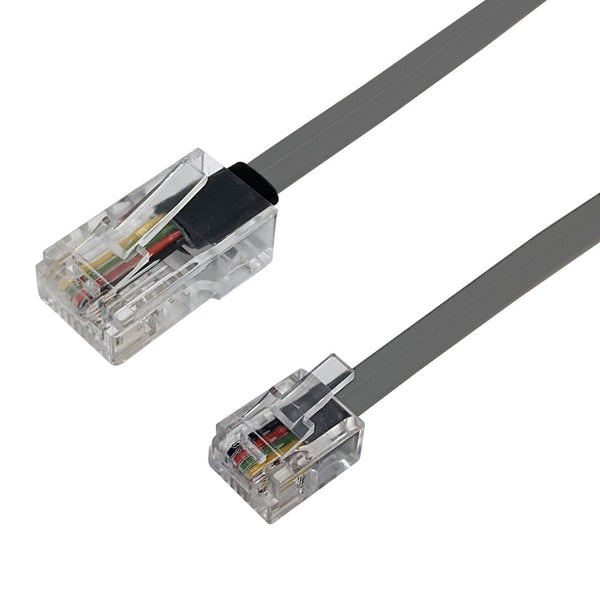 RJ45 8P8C to RJ11 6P4C Modular Data Cable Cross-Wired