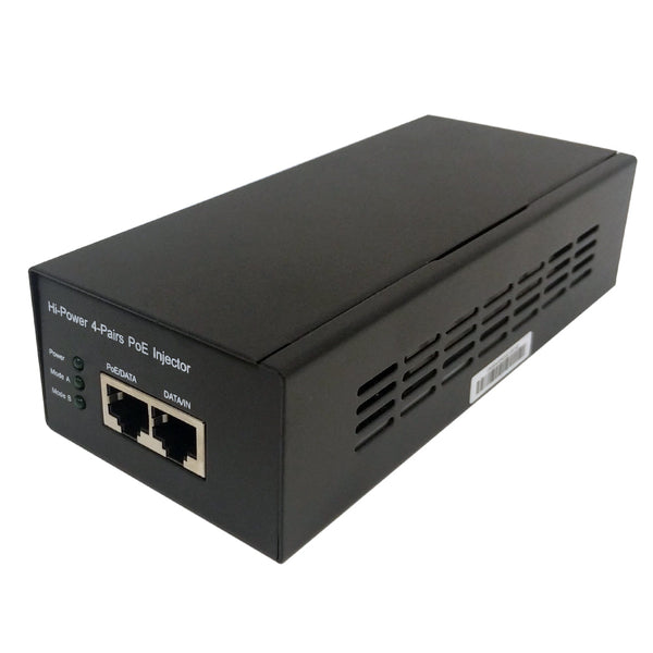1-Channel 10/100/1000M PoE Injector 60W - IEEE 802.3af/at