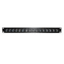16-Port CAT6A Patch Panel, 19" Rackmount 1U - 110 Punch-Down