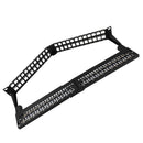 48-port Angled Keystone Patch Panel - 19 inch Rackmount 1U with Cable Manager - Unloaded