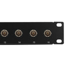 16-Port 75 Ohm BNC 12GHz HD-SDI patch panel, 19 inch rackmount 1U