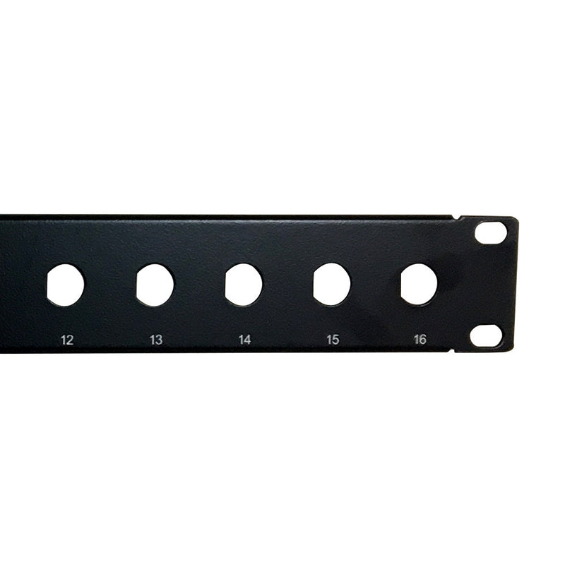 16-port BNC patch panel, 19 inch rackmount 1U - Unloaded