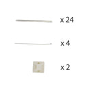 1U 19" Rackmount FDU with Slide Out  (holds 2 panels) (Non-LGX) - Black